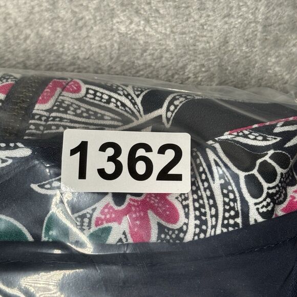 Banana Republic Jacket Womens Medium Black Pink Bird Print Drapery Bomber Casual - Picture 9 of 9